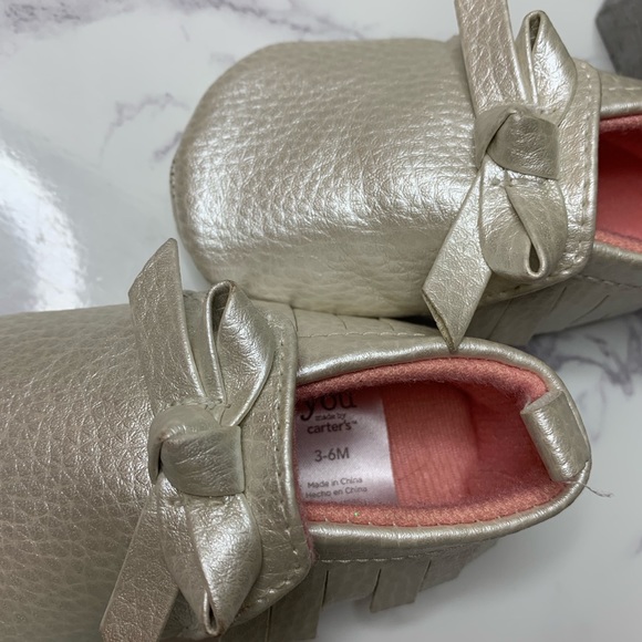 Gold Baby shoes - Picture 3 of 6